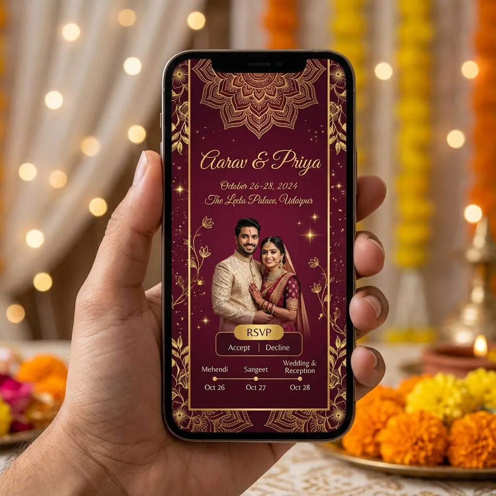 Digital event invitation creator